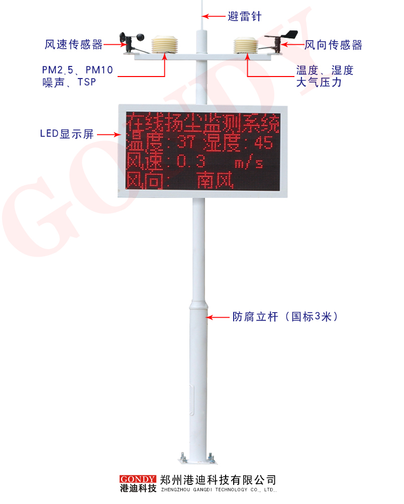 揚(yáng)塵監(jiān)測儀-單桿(標(biāo)字)